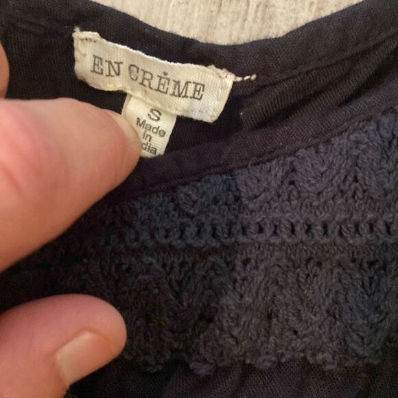 En Crème Size Small Black Speghetti Strap Dress - Picture 4 of 6